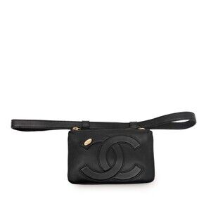 Pre-Loved Chanel Lambskin Mania Double Zip Belt Bag